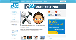 Desktop Screenshot of escolaprofissional.com